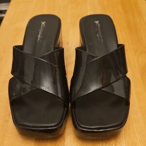 Jeffrey Campbell Black Bubblegum Platform Jellies